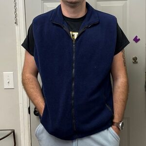 Men's Blue Fleece Vest